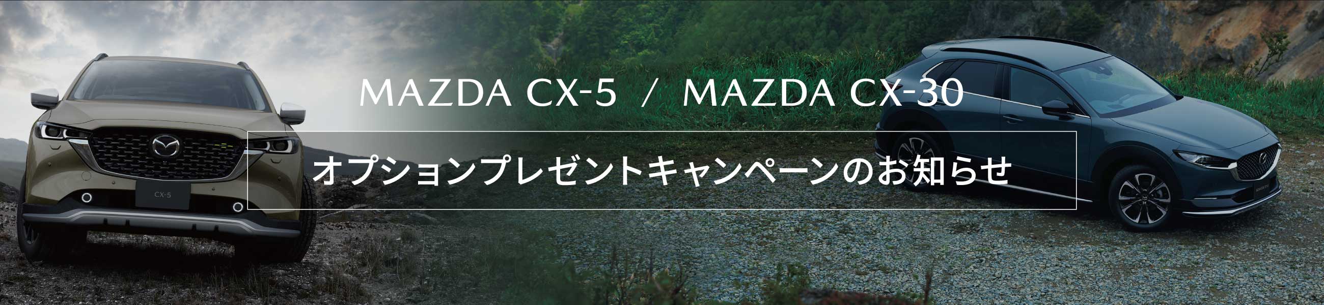 MAZDA CX-5/MAZDA CX-30 オプションプレゼントキャンペーンのお知らせ