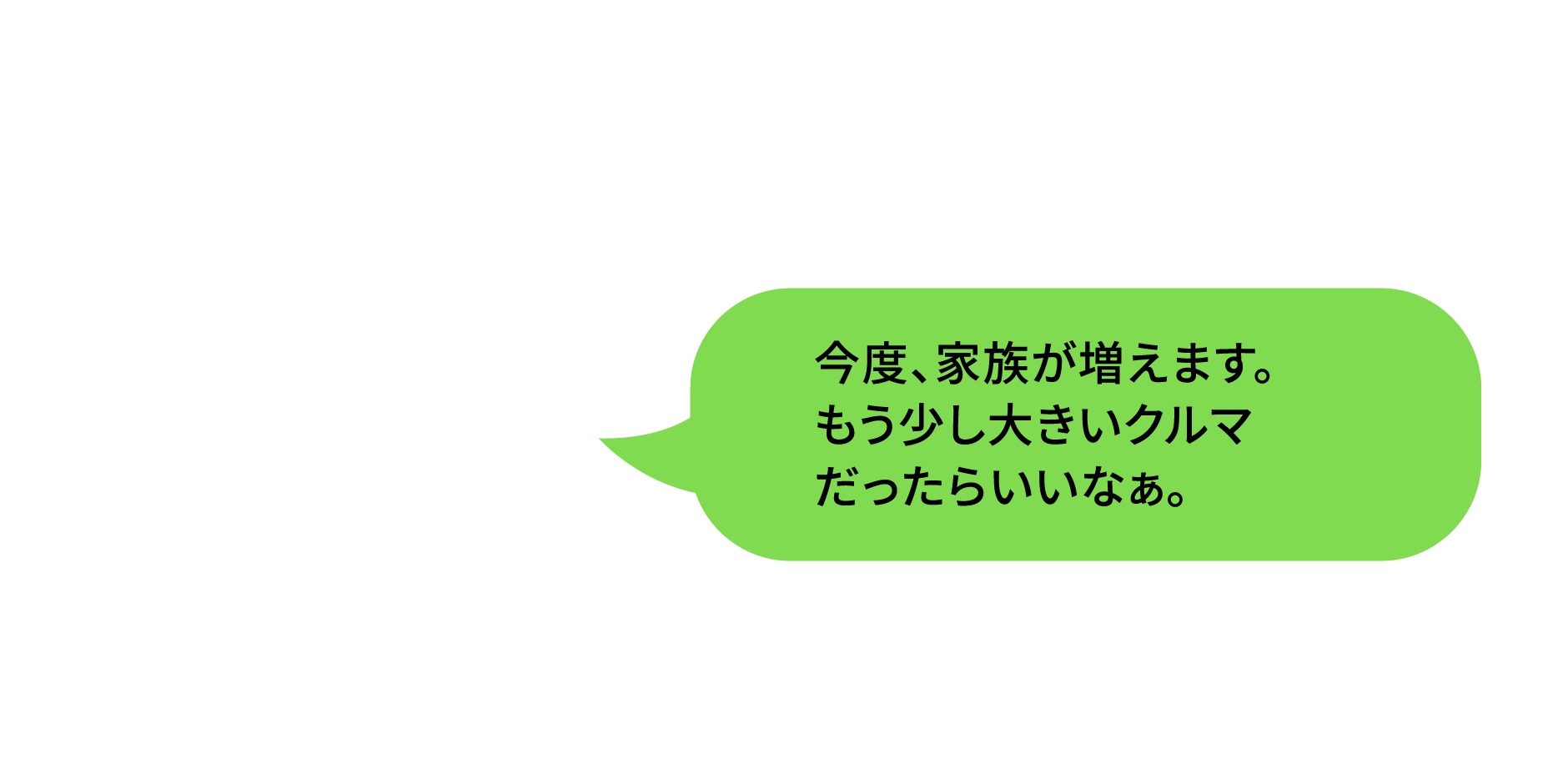 今度、家族が増えます。もう少し大きいクルマだったらいいなぁ。