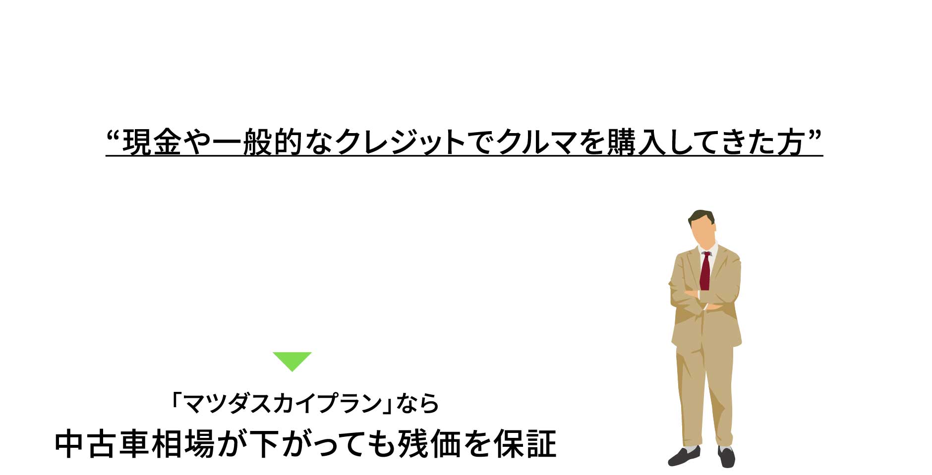 “現金や一般的なクレジットでクルマを購入してきた方”