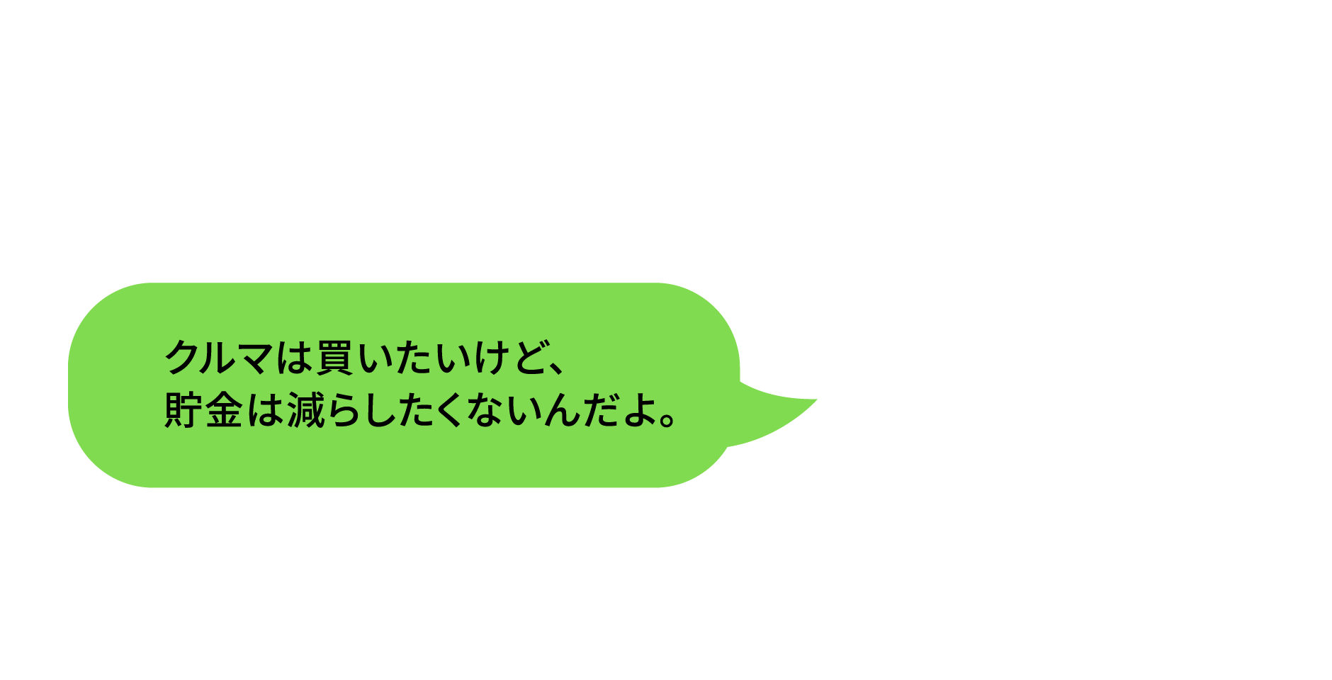 クルマは買いたいけど、貯金は減らしたくないんだよ。