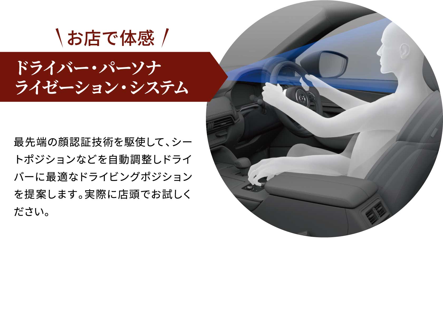 お店で体感 ドライバー・パーソナライゼーション・システム