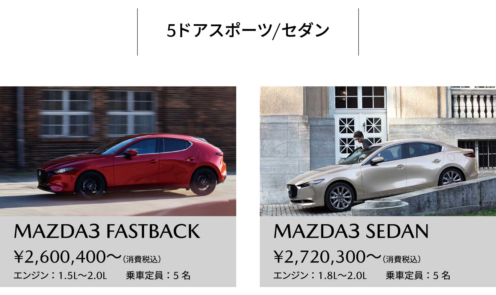 5ドアスポーツ/セダン