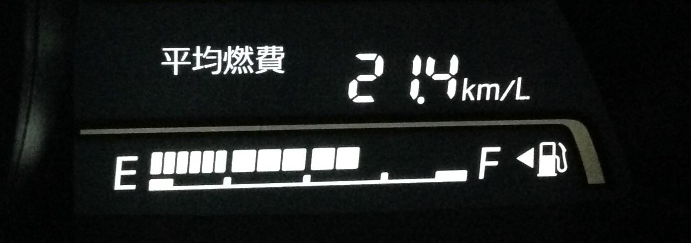 ハイブリッド車並の燃費です。