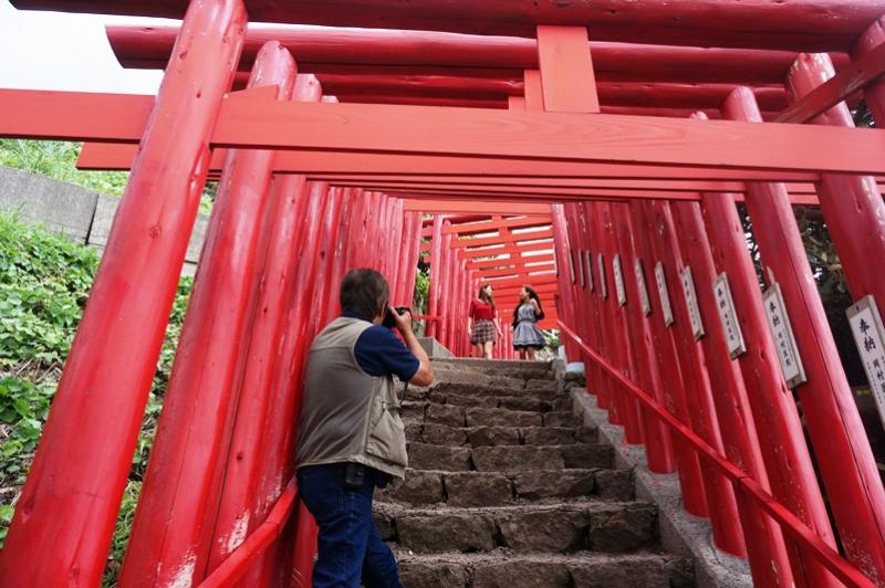 元乃隅稲成神社の鳥居。123基あるそうです。