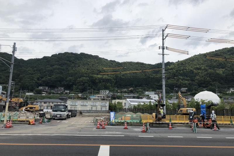 工事中の様子です。