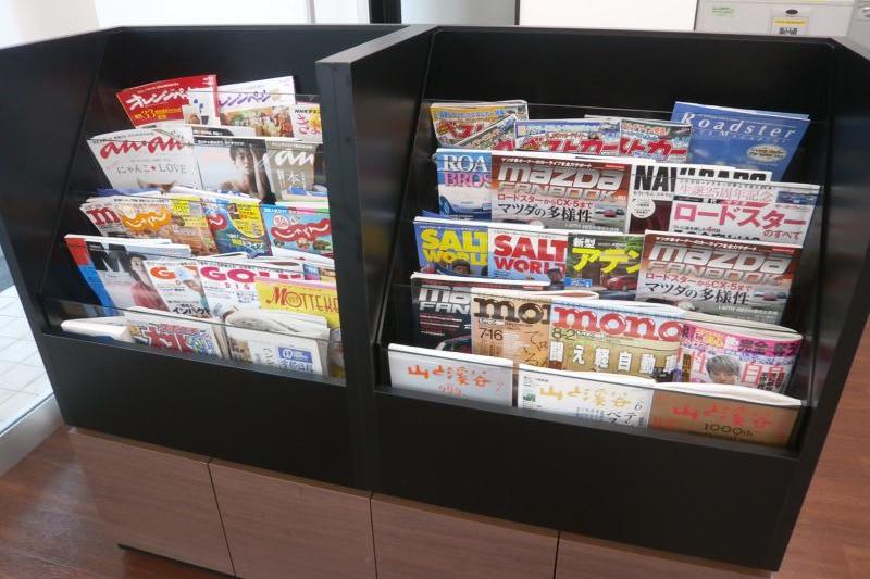 退屈されないよう雑誌も増やしました！