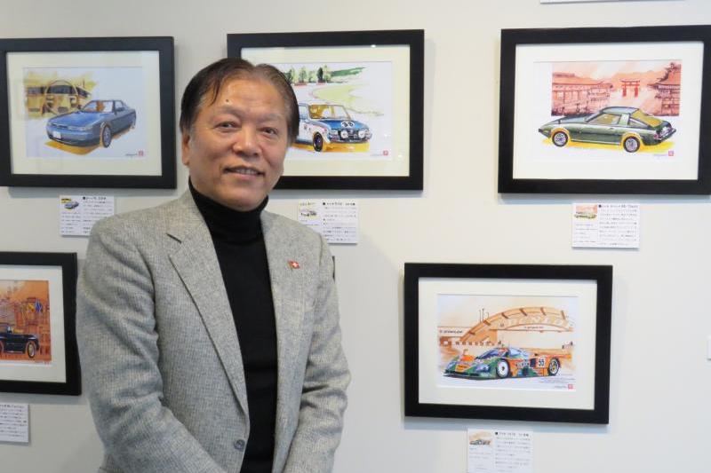 2016年、個展にお伺いした際の写真です