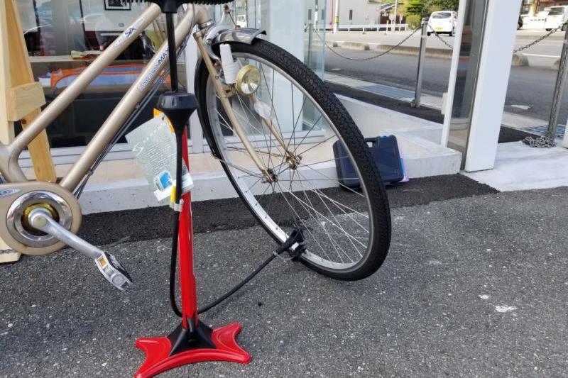 さっそく空気圧をチェック！