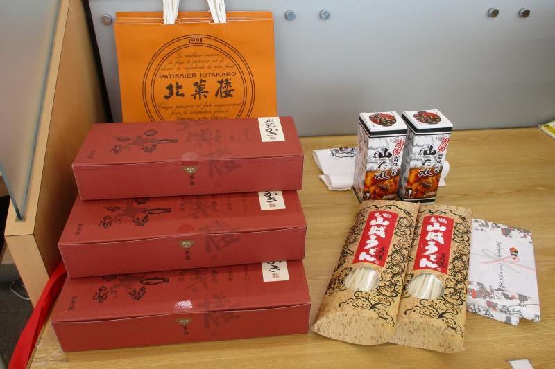 大抽選会、商品の一部です