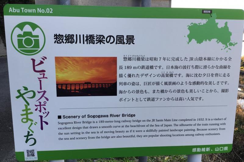 ビュースポットやまぐちの看板です。