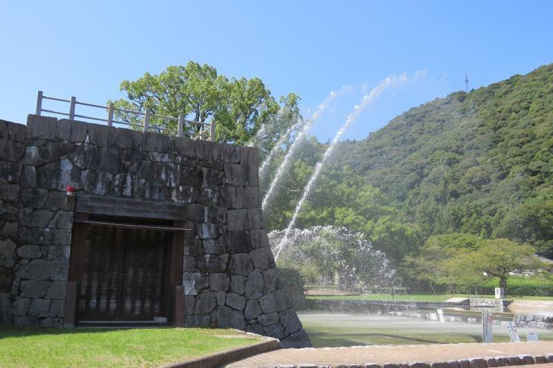 復旧した大噴水