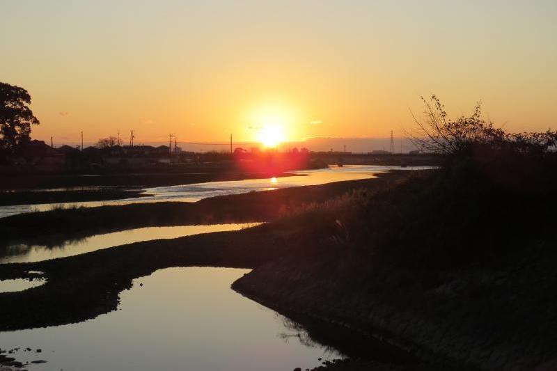 ここでの初日の出写真も恒例になりました