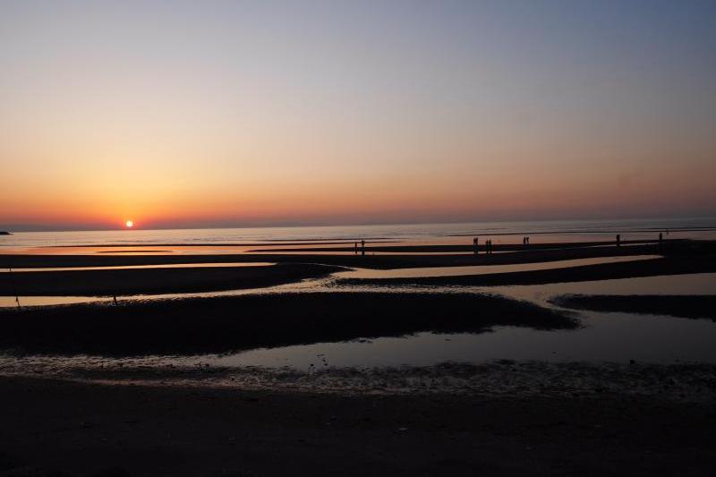 真玉海岸の夕陽