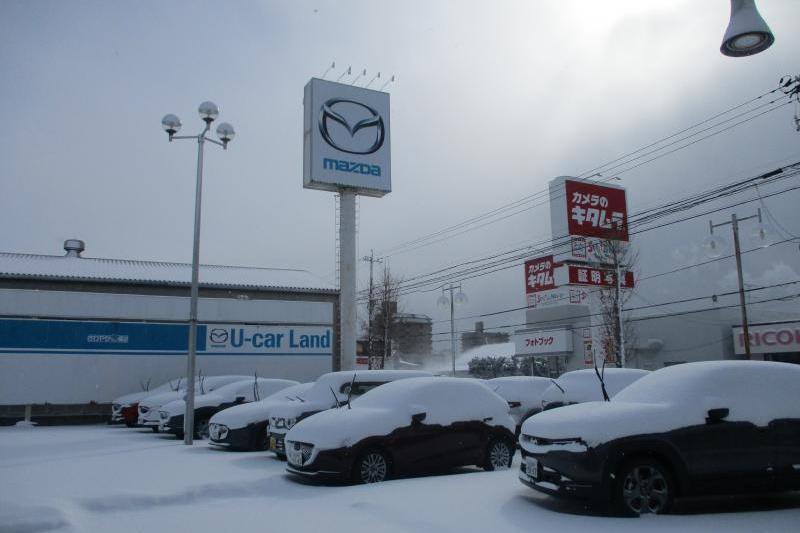 宇部市も大雪が降りました