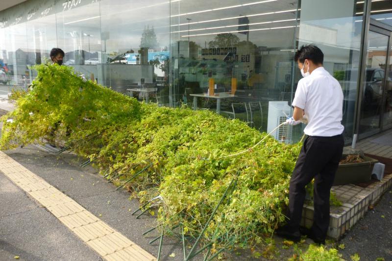 みんなで撤去中です。