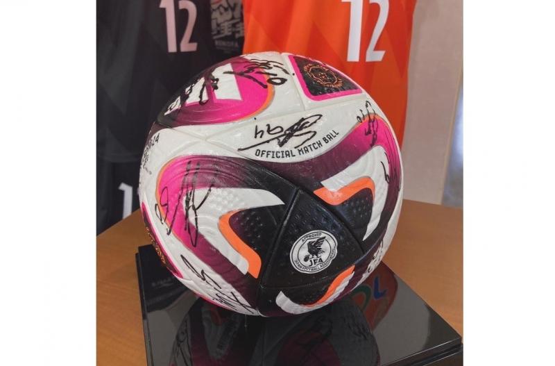 実際に試合で使用した公式球